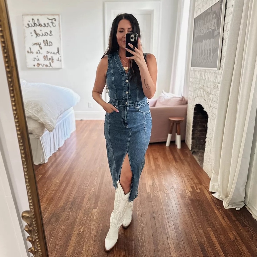 Rails Westwood Denim Dress M - Picture 5 of 10